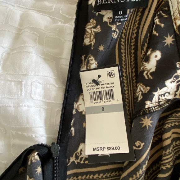 NWT Danielle Bernstein printed mini slip dress - Picture 5 of 6